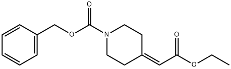 Benzyl 4-(2-ethoxy-2-oxoethylidene)piperidine-1-carboxylate 구조식 이미지
