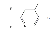 Pyridine, 5-chloro-4-iodo-2-(trifluoroMethyl)- 구조식 이미지
