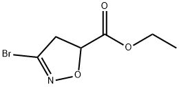 ethyl 3-broMo-4,5-dihydroisoxazole-5-carboxylate Structure