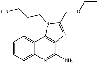 1H-IMIDAZO[4,5-C]QUINOLINE-1-PROPANAMINE,4-AMINO-2-(ETHOXYMETHYL) Structure