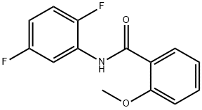 N-(2,5-디플루오로페닐)-2-메톡시벤즈아미드 구조식 이미지