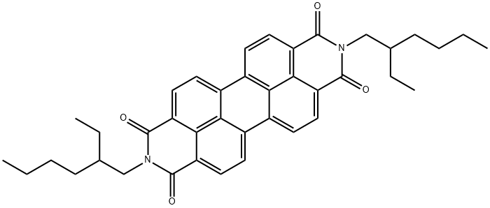 N,N'-Bis(2-ethylhexyl)-3,4,9,10-perylenetetracarboxylic DiiMide Structure