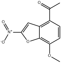 1-(7-메톡시-2-니트로벤조푸란-4-일)에타논 구조식 이미지