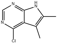 4-Chloro-5,6-diMethyl-7H-pyrrolo[2,3-d]pyriMidine 구조식 이미지