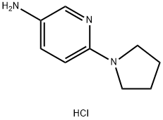 6-(1-Pyrrolidinyl)-3-pyridinaMine 3HCl 구조식 이미지