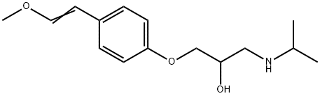 1-[4-(2-Methoxyethenyl)phenoxy]-3-[(1-Methylethyl)aMino]-2-propanol 구조식 이미지