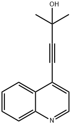 2-Methyl-4-(quinolin-4-yl)but-3-yn-2-ol Structure
