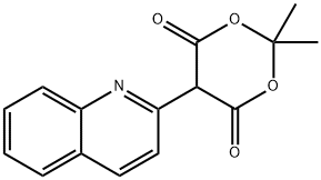 2,2-diMethyl-5-(quinolin-2-yl)-1,3-dioxane-4,6-dione Structure