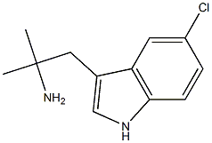 1-(5-Chloro-1H-indol-3-yl)-2-Methylpropan-2-aMine 구조식 이미지
