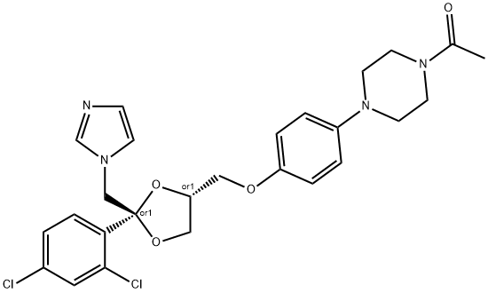 rac-trans-Ketoconazole Structure