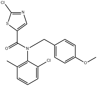 N-(4-Methoxybenzyl)-2-chloro-N-(2-chloro-6-Methylphenyl)-1,3-thiazole-5-carboxaMide Structure