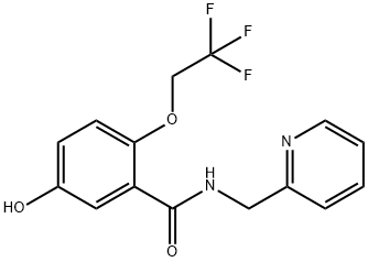 5-Hydroxy-N-(pyridin-2-ylMethyl)-2-(2,2,2-trifluoroethoxy)benzaMide 구조식 이미지