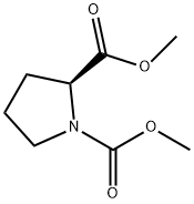 (S)-DiMethyl pyrrolidine-1,2-dicarboxylate 구조식 이미지