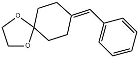 8-벤질리덴-1,4-디옥사스피로[4.5]데칸 구조식 이미지