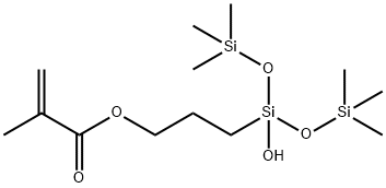 methacryloxypropylbis(trimethylsiloxy)silanolmethacryloxypropyltris(trimethylsiloxy)silane mixture 구조식 이미지