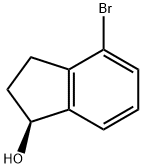 (S)-4-broMo-2,3-dihydro-1H-inden-1-ol Structure