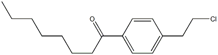 1-[4-(2-Chloroethyl)phenyl]-1-octanone Structure