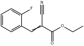 에틸2-시아노-3-(2-플루오로페닐)아크릴레이트 구조식 이미지