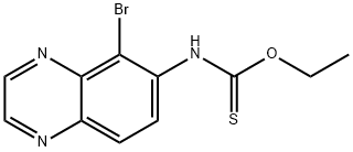 O-Ethyl (5-BroMoquinoxalin-6-yl)carbaMothioate  (BriMonidine IMpurity) Structure
