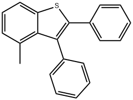 4-Methyl-2,3-diphenylbenzo[b]thiophene 구조식 이미지