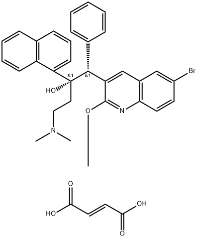 	Bedaquiline fumarate 구조식 이미지