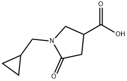 1-(CYCLOPROPYLMETHYL)-5-OXOPYRROLIDINE-3-CARBOXYLIC ACID Structure