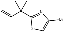 4-BroMo-2-(2-Methylbut-3-en-2-yl)thiazole 구조식 이미지