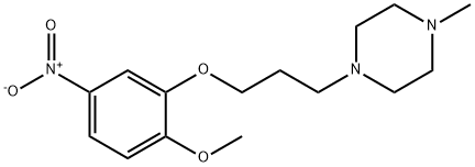 1-[3-(2-Methoxy-5-nitrophenoxy)propyl]-4-Methylpiperazine Structure