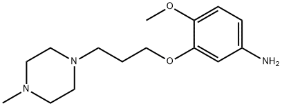 4-Methoxy-3-(3-(4-Methylpiperazin-1-yl)propoxy)aniline Structure