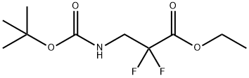 Ethyl 3-(Boc-aMino)-2,2-difluoropropanoate 구조식 이미지