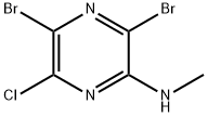 3,5-DibroMo-6-클로로-N-메틸피라진-2-아민 구조식 이미지