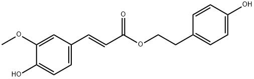 p-Hydroxyphenethyl trans-ferulate Structure