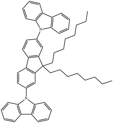 DOFL-CBP , 2,7-Bis(9-carbazolyl)-9,9-dioctylfluorene Structure