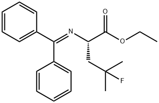 Leucine, N-(diphenylMethylene)-4-fluoro-, ethyl ester 구조식 이미지