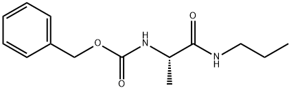 Benzyl N-[(1S)-1-(propylcarbaMoyl)ethyl]carbaMate Structure