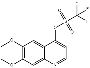 Trifluoromethanesulfonic acid 6,7-dimethoxyquinolin-4-yl ester Structure