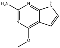 4-메톡시-7H-피롤로[2,3-d]피리미딘-2-aMine 구조식 이미지