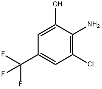 2-aMino-3-chloro-5-(trifluoroMethyl)phenol Structure
