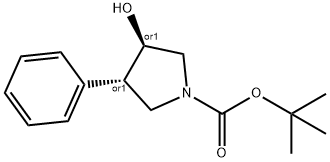 (3R,4S)-tert-Butyl 3-(bis(4-Methoxyphenyl)(phenyl)Methoxy)-4-((Methylsulfonyl)oxy)pyrrolidine-1-carboxylate Structure