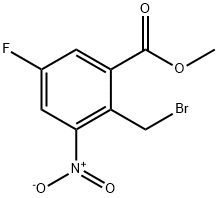 Benzoic acid,2-(broMoMethyl)-5-fluoro-3-nitro-, Methyl ester Structure