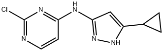 2-chloro-N-(5-cyclopropyl-1H-pyrazol-3-yl)pyriMidin-4-aMine Structure