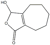 3,4,5,6,7,8-hexahydro-3-hydroxy-1H-Cyclohepta[c]furan-1-one Structure