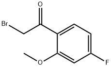 Ethanone, 2-broMo-1-(4-fluoro-2-Methoxyphenyl)- Structure