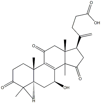 (5alpha,7beta)-7-Hydroxy-4,4,14-trimethyl-3,11,15-trioxo-chola-8,20-dien-24-oic acid Structure