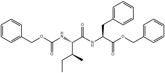 CARBOBENZYLOXYISOLEUCYLPHENYLALANINE BENZYL ESTER Structure