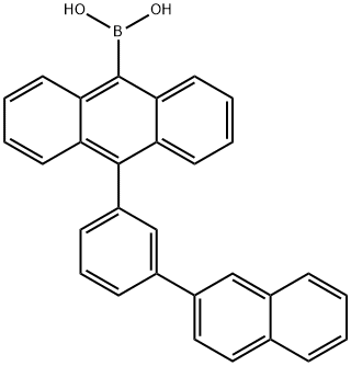 10-(3-(naphthalen-2-yl)phenyl)anthracene-9-boronic acid Structure