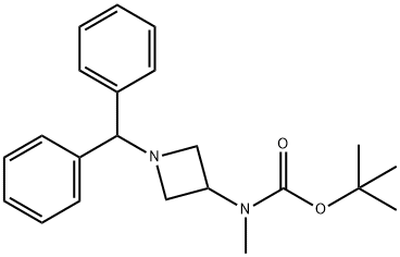 tert-butyl 1-benzhydrylazetidin-3-yl(Methyl)carbaMate Structure