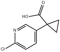 1-(6-Chloro-pyridin-3-yl)-cyclopropanecarboxylic acid Structure