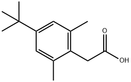 4-tert-Butyl-2,6-dimethyl-alpha-toluic acid 구조식 이미지