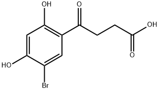 4-(5-BroMo-2,4-디하이드록시페닐)-4-옥소부탄산 구조식 이미지